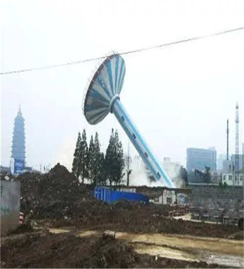 水塔爆破公司 倒錐殼水塔拆除 擎天一柱潤(rùn)千家
